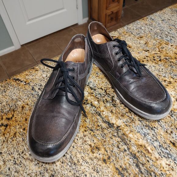 Bed Stu Workshop Brown Leather Casual Style Distressed Shoes Men's Sz 12 - Picture 3 of 12